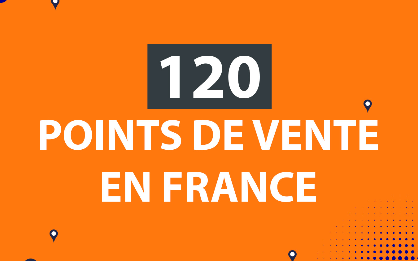 120 points de vente