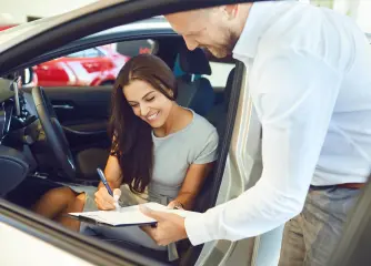 Signature papiers voiture